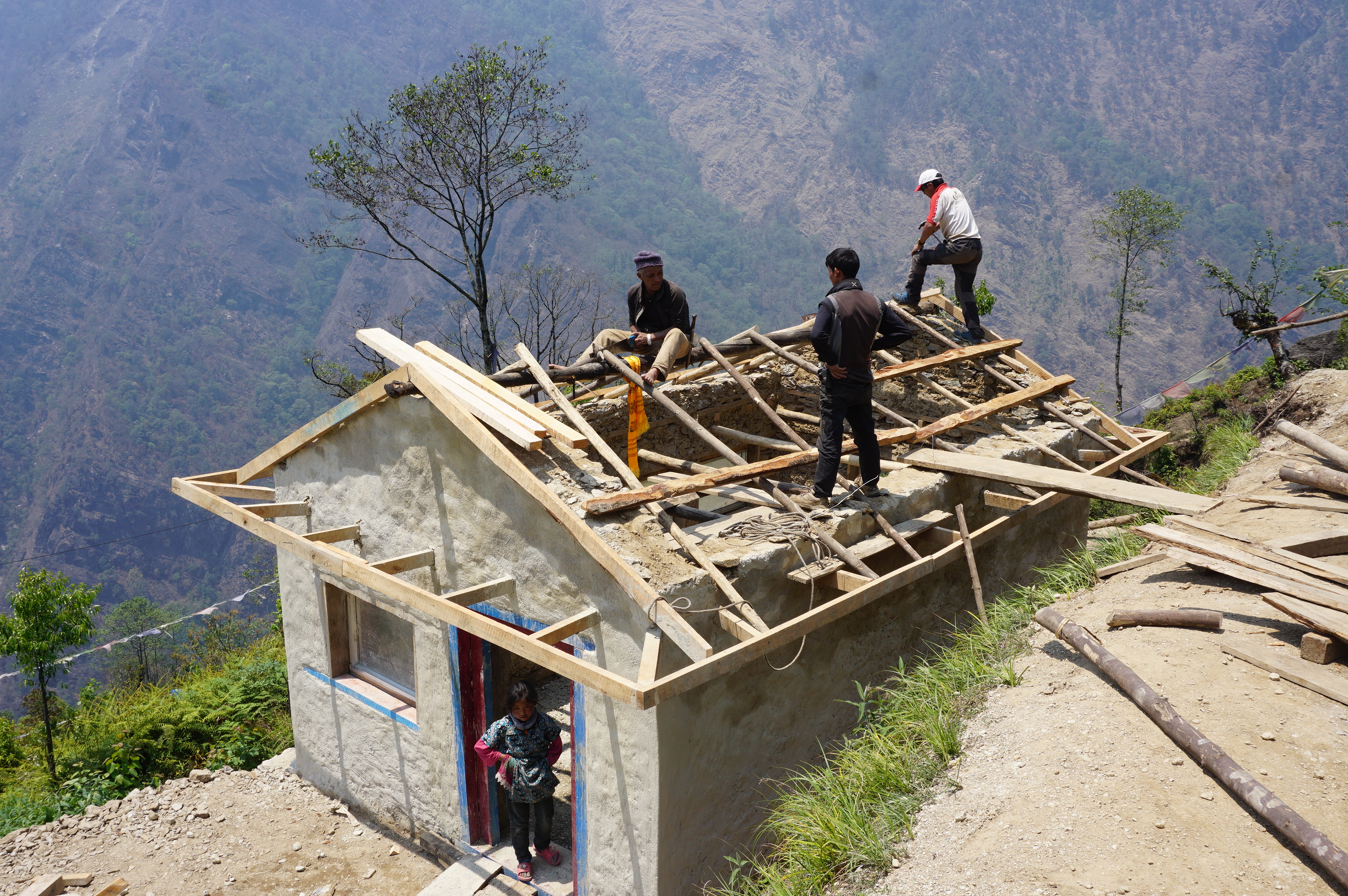 School & Gumba Kitchen constuction